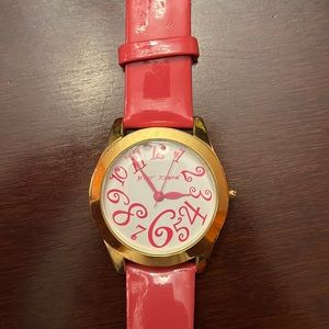 Betsy Johnson pink watch